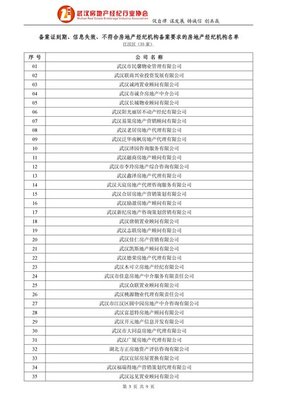 關于備案證到期、信息失效及不符合房地產(chǎn)經(jīng)紀機構備案要求的名單公示